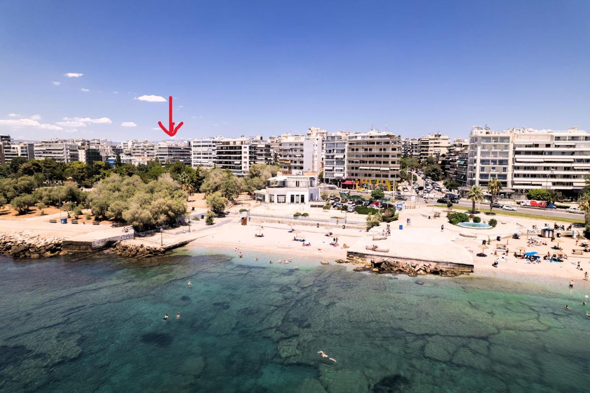 Athens Riviera, Seaview, Beachfront, Lux Apartment On Starbucks Building Екстериор снимка